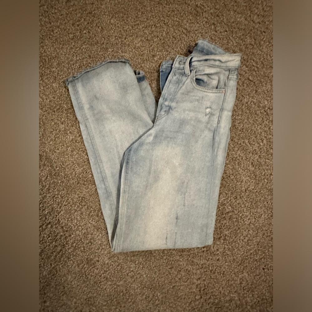 Boot cut light wash jeans